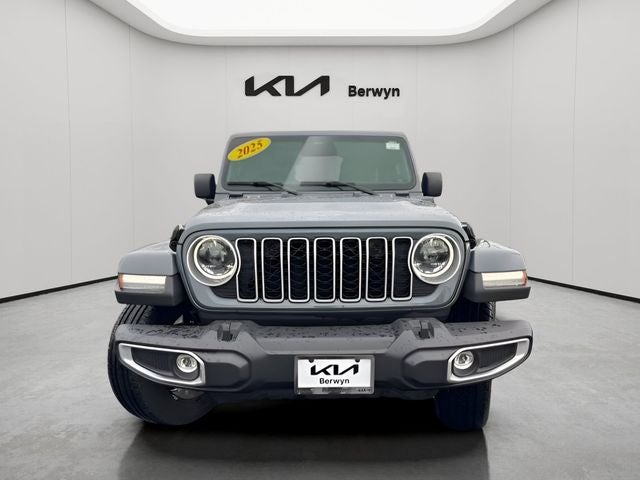 Used 2025 Jeep Wrangler 4xe Sahara 4XE with VIN 1C4RJXP6XSW602041 for sale in Berwyn, IL